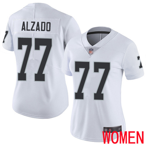 Oakland Raiders Limited White Women Lyle Alzado Road Jersey NFL Football 77 Vapor Untouchable Jersey